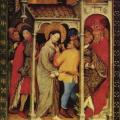 Conrad von Soest. Retable de Bad Wildungen, le Christ devant Ponce Pilate (1403)