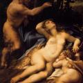 Corrège. Vénus et l'Amour découverts par un satyre (1524-27)