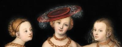 Cranach l’Ancien. Les Trois Grâces, détail