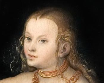 Cranach l'Ancien. Les Trois Grâces, détail