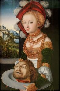 Cranach l'Ancien. Salomé avec la tête de saint Jean-Baptiste (v. 1530)