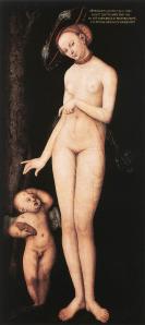 Cranach l'Ancien. Vénus et Cupidon (1531)
