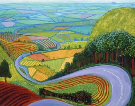 David Hockney. Garrowby Hill (1998)