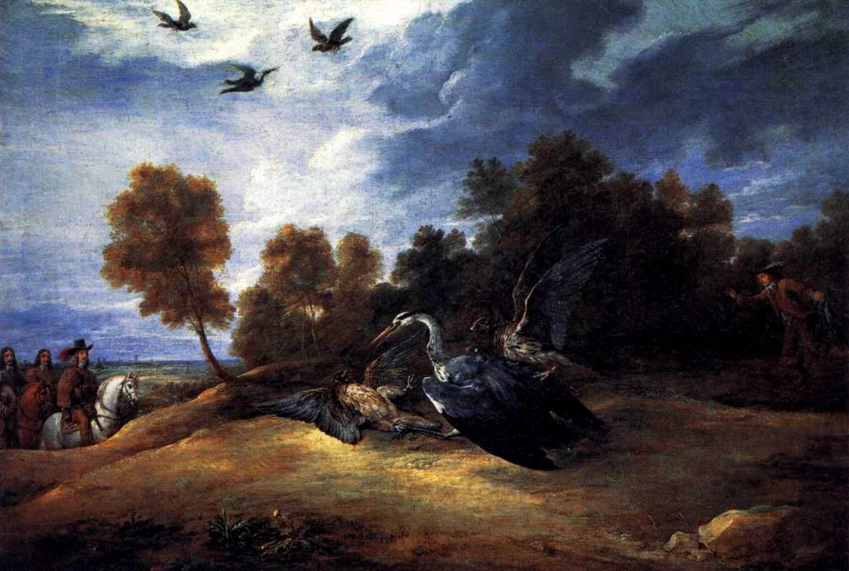 Agenda artistique... David-teniers-le-jeune-chasse-au-heron-1656
