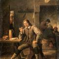David Teniers le Jeune. Fumeur accoudé à une table (1643)