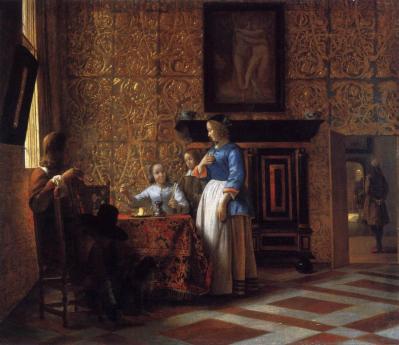 De Hooch. Intérieur avec personnages (1663-65)