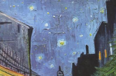 Vincent van Gogh. Terrasse de café le soir (1888), détail