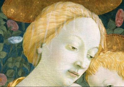 Domenico Veneziano. Vierge à l’Enfant (1445-50), détail