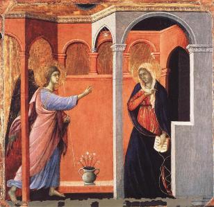Duccio. Annonciation (1308-11)