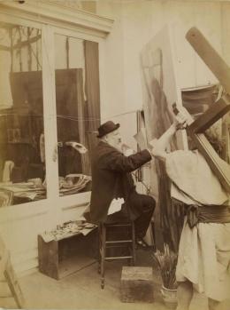 Edmond Bénard. Bouguereau dans son atelier (1880-1900)