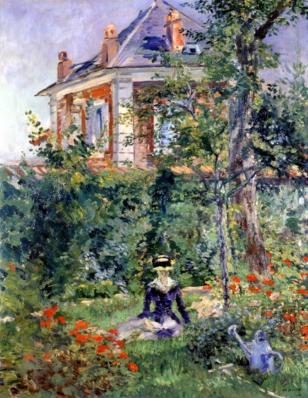 Édouard Manet. Jeune fille au jardin de Bellevue (1880)