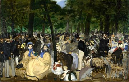 Édouard Manet. La Musique aux Tuileries (1862)