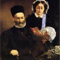 Édouard Manet. Portrait de M. et Mme Manet (1860)
