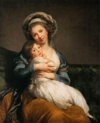 Elisabeth Vigée Le Brun. Madame Vigée Le Brun et sa fille Julie (1786)