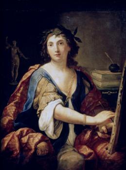Elisabetta Sirani. Allégorie de la peinture. Autoportrait (1658)