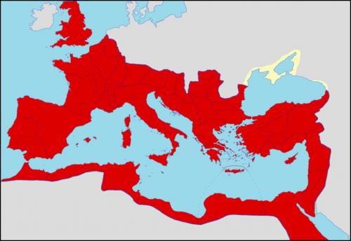 Empire romain en 150 après J.-C.