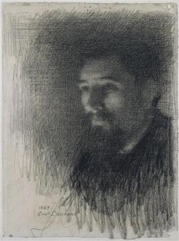 Ernest Laurent. Portrait de Georges Seurat (1883)