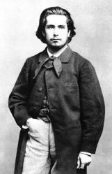 Etienne Carjat. Photographie de Claude Monet à 25 ans (1865)