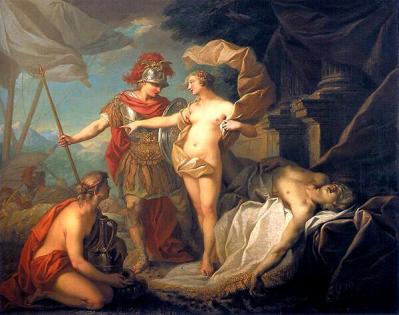 Étienne Jeaurat. Achille partant pour venger la mort de Patrocle (v. 1738).