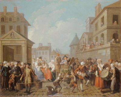 Étienne Jeaurat. Le carnaval des rues de Paris (1757)