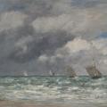 Eugène Boudin. Bateaux près de Trouville (1885-90)