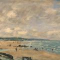 Eugène Boudin. La plage à Trouville (1893)