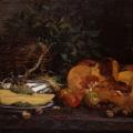 Eugène Boudin. Nature morte au potiron (1854-1860)