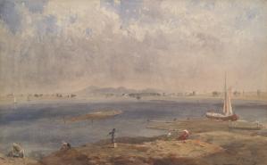 Eugène Boudin. Paysage marin en Bretagne (1855)