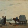 Eugène Boudin. Sur la plage de Trouville (1863)