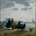 Eugène Boudin. Sur la plage, Dieppe (1864)