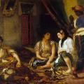 Eugène Delacroix. Femmes d'Alger dans leur appartement (1834)