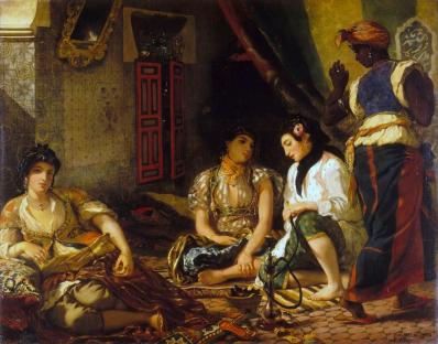 Eugène Delacroix. Femmes d'Alger dans leur appartement (1834)