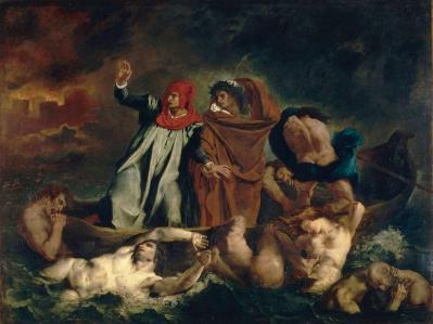 Eugène Delacroix. La Barque de Dante (1822)