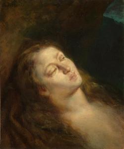 Eugène Delacroix. La Madeleine dans le désert (1845)