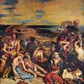 Eugène Delacroix. Scène des massacres de Scio (1824)