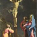 Eustache Le Sueur. Christ en croix avec la Vierge et des saints (v. 1643)
