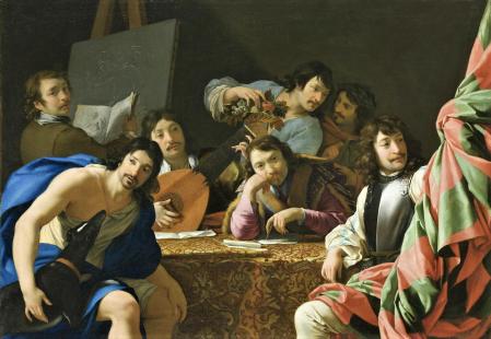 Eustache Le Sueur. Réunion d’amis (v. 1640)