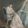 Eva Gonzalès. La matinée rose (1874)