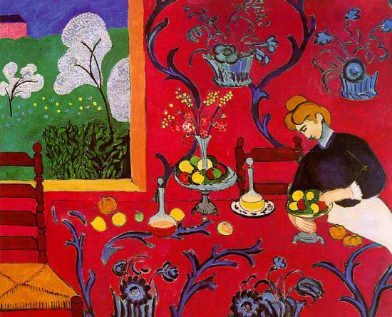 Matisse. La Desserte rouge, 1908