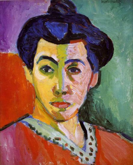 Matisse. La Raie verte, Portrait de Madame Matisse, 1906