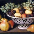 Fede Galizia. Panier de fruits en faïence (1610