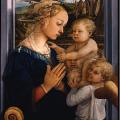 Filippo Lippi. Vierge à l'enfant et deux anges (1465)