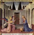 Fra Angelico. Panneau de la jeunesse du Christ, l'Annonciation (1451-52)