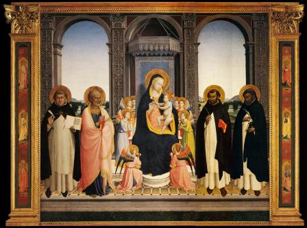 Fra Angelico. Retable San Domenico ou Pala di Fiesole (1423-24)