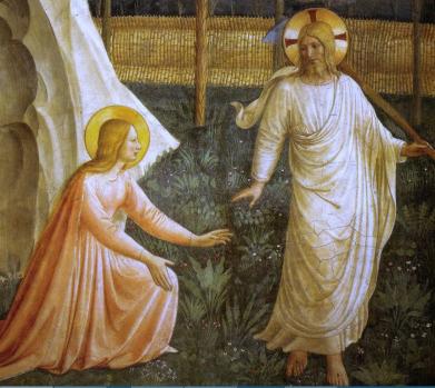 Fra Angelico. Noli me tangere, détail