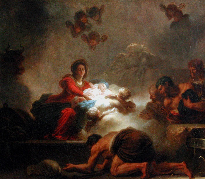 Fragonard. L'Adoration des Bergers, 1775