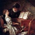 Fragonard. La Leçon de Musique, 1769