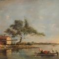 Francesco Guardi. L’île de la Madonnetta sur la lagune de Venise (1785-90)