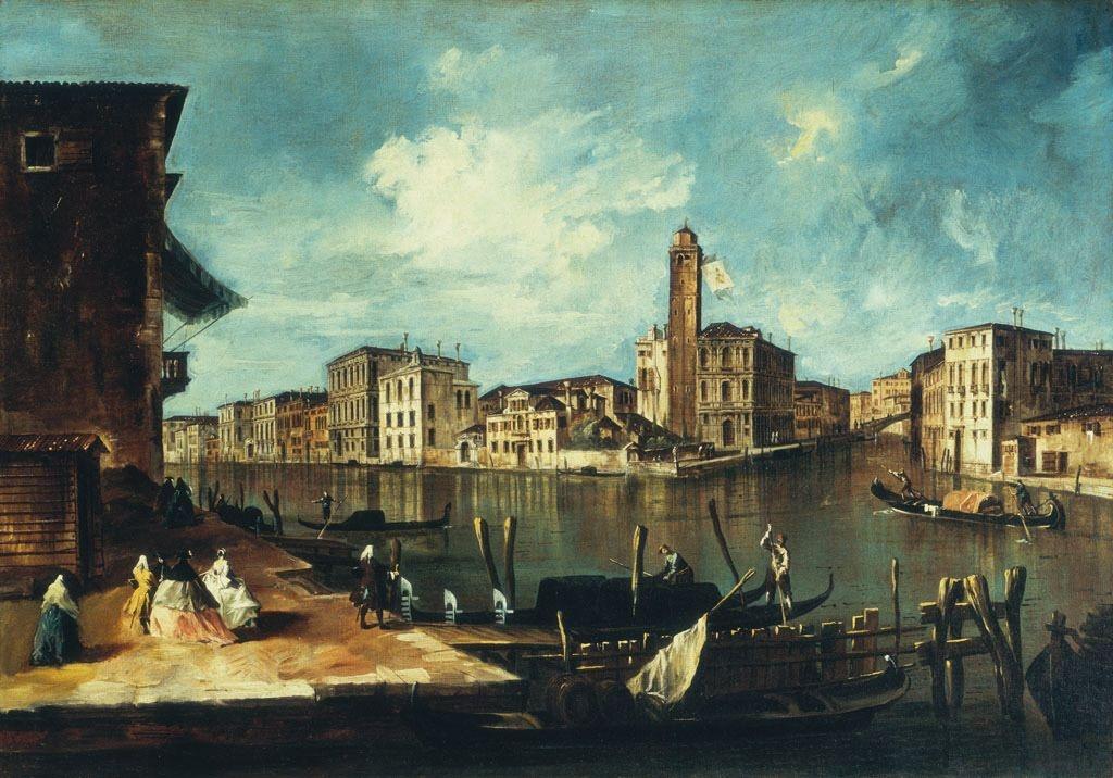 Ca s'est passé en octobre ! Francesco-guardi-le-grand-canal-avec-san-geremia-le-palazzo-labia-et-l-entree-du-cannaregio-1750