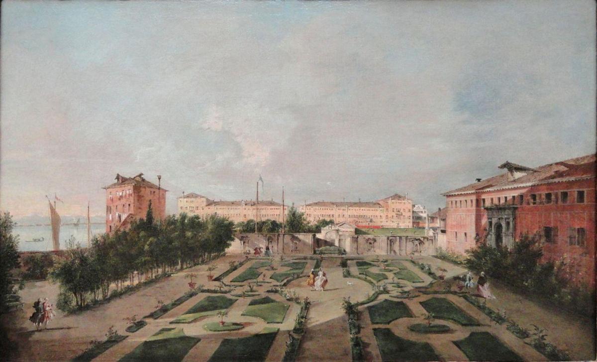 Ca s'est passé en octobre ! Francesco-guardi-le-jardin-du-palais-contarini-dal-zaffo-1775